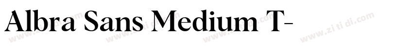 Albra Sans Medium T字体转换